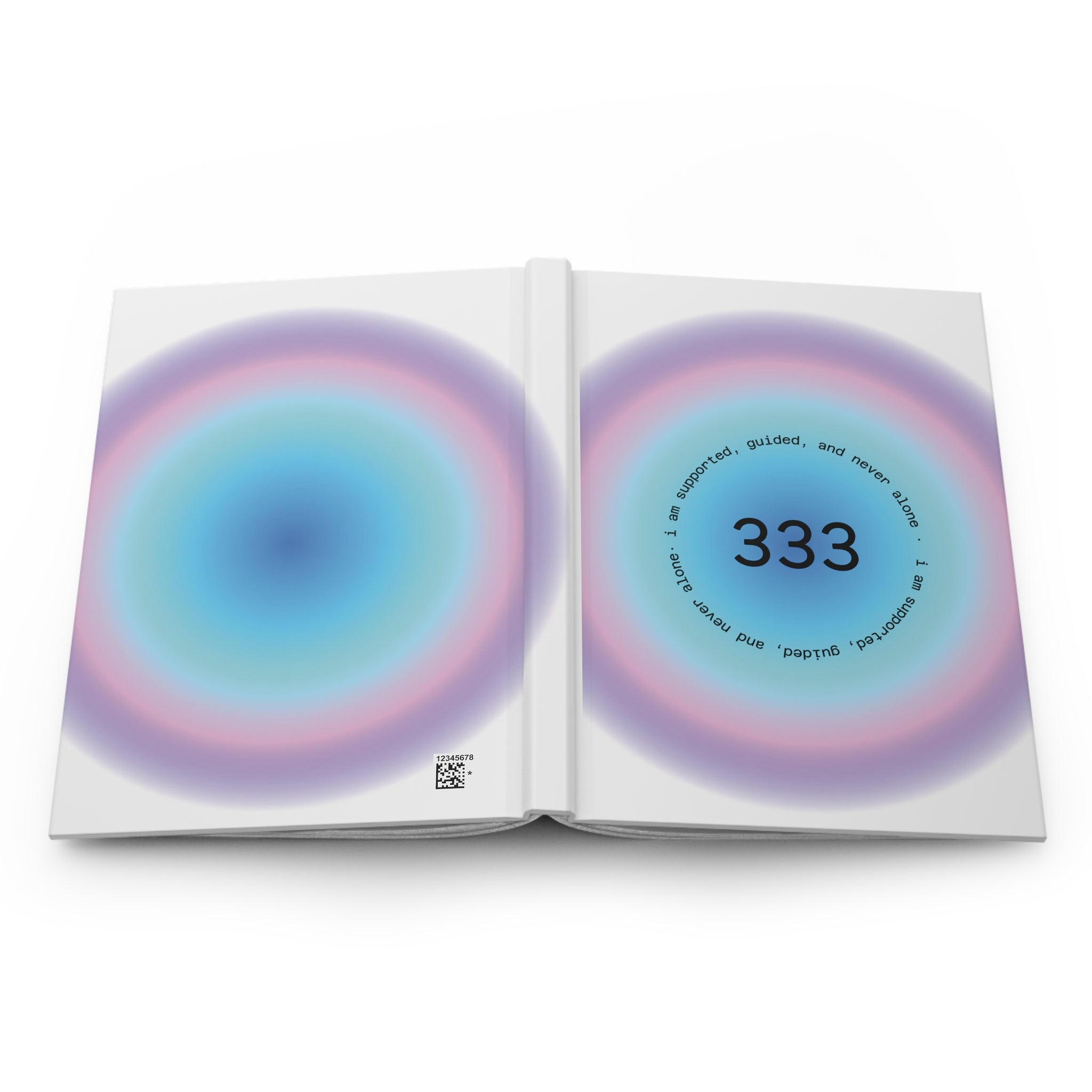 333 Angel Number Hardcover Journal – Spiritual Guided Matte Notebook