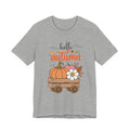 Hello Autumn Tee — Pumpkin Wagon Fall Shirt