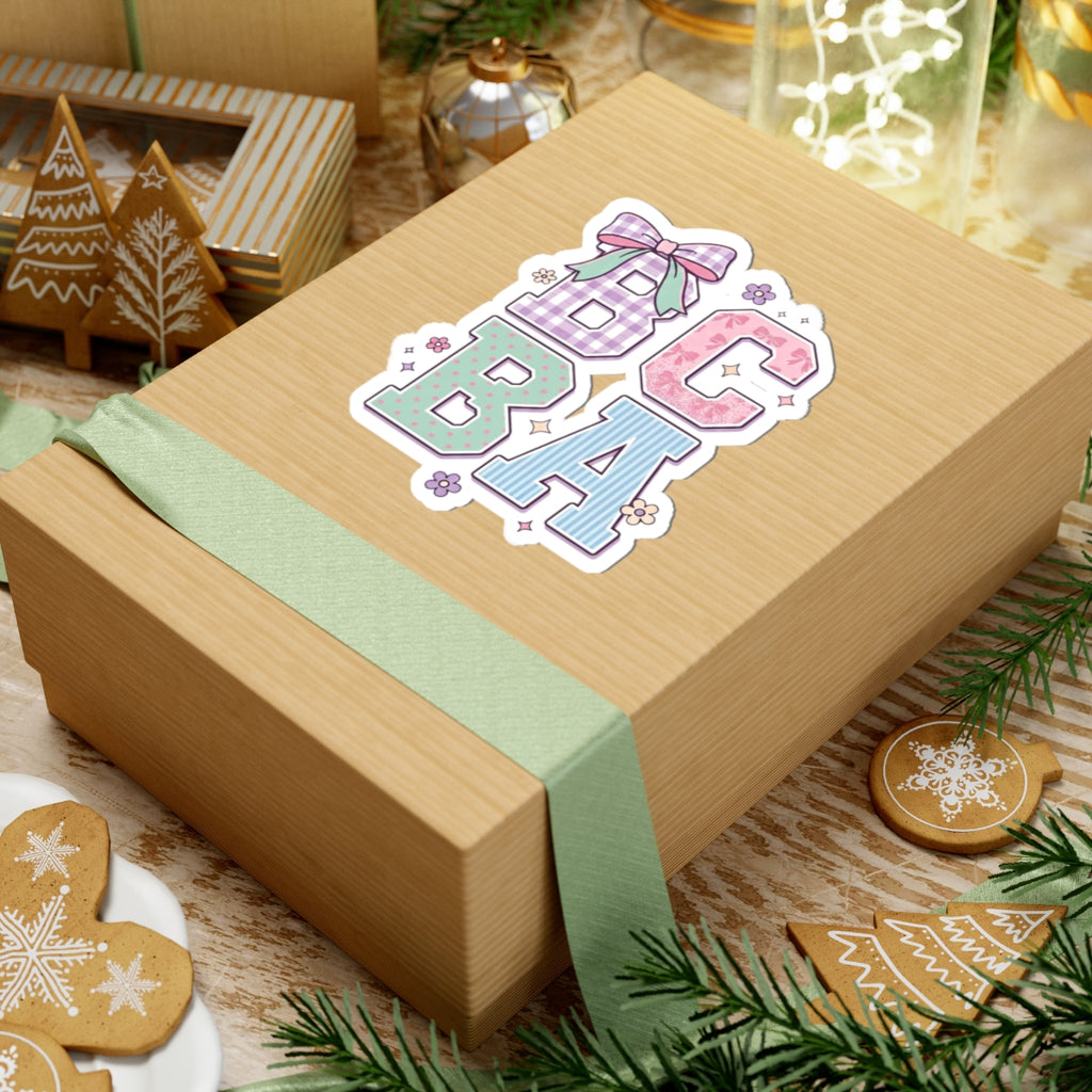 "BCBA" Pastel Letters Sticker | Cute Pastel BCBA Sticker Gift for Behavior Analysts