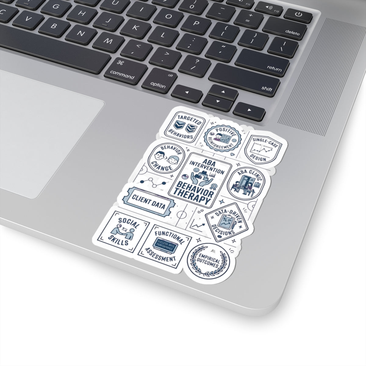 ABA Behavior Therapy Sticker Sheet — Kiss-Cut Therapeutic Icons for Clinicians & Students