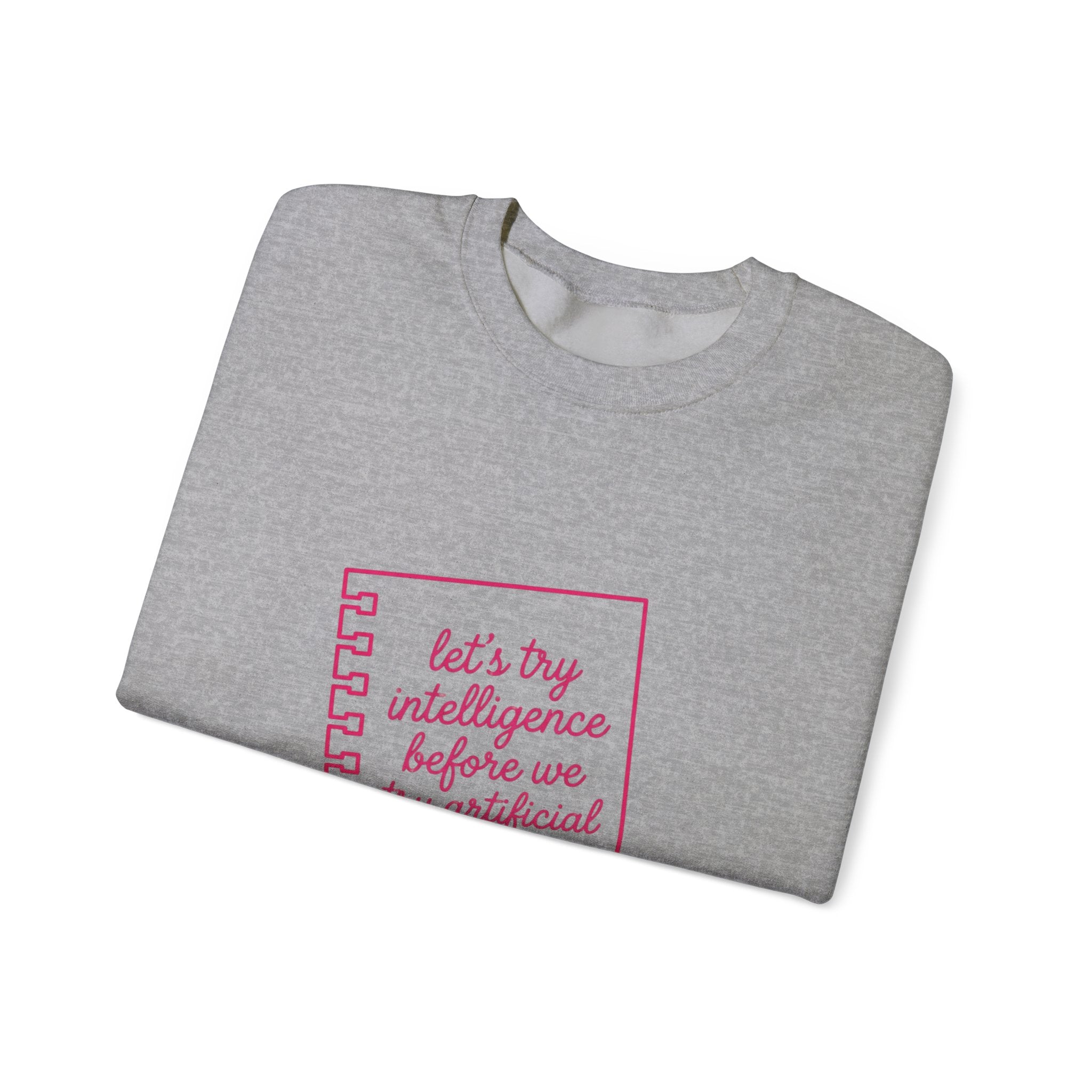 Notebook try intelligence Unisex Heavy Blend™ Crewneck Sweatshirt