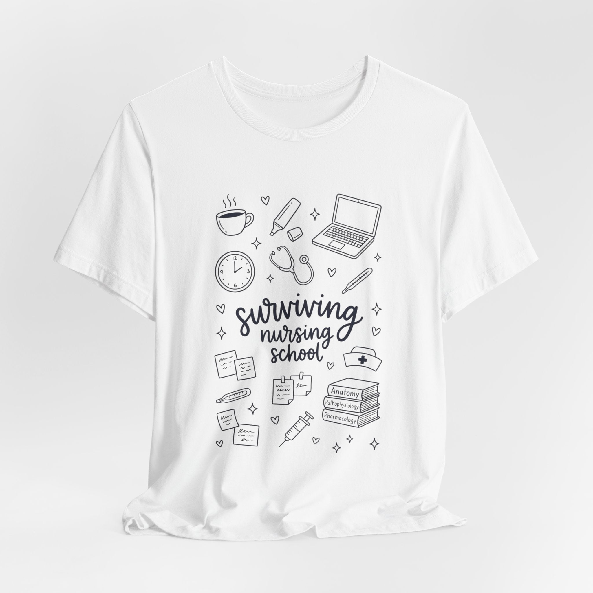 Surviving Nursing School T-Shirt — Nursing Student Gift Tee