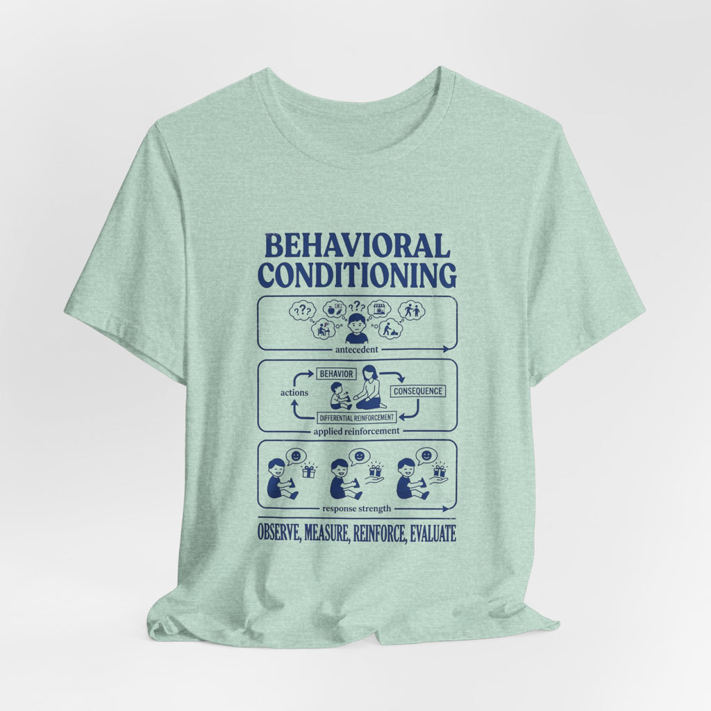 Behavioral Conditioning T‑Shirt — Observe, Measure, Reinforce (Psychology Diagram Tee)