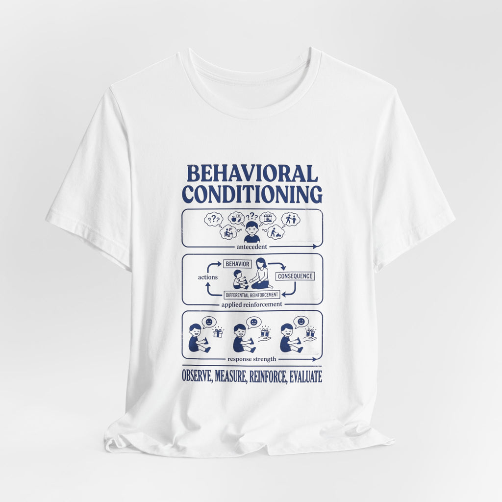 Behavioral Conditioning T‑Shirt — Observe, Measure, Reinforce (Psychology Diagram Tee)