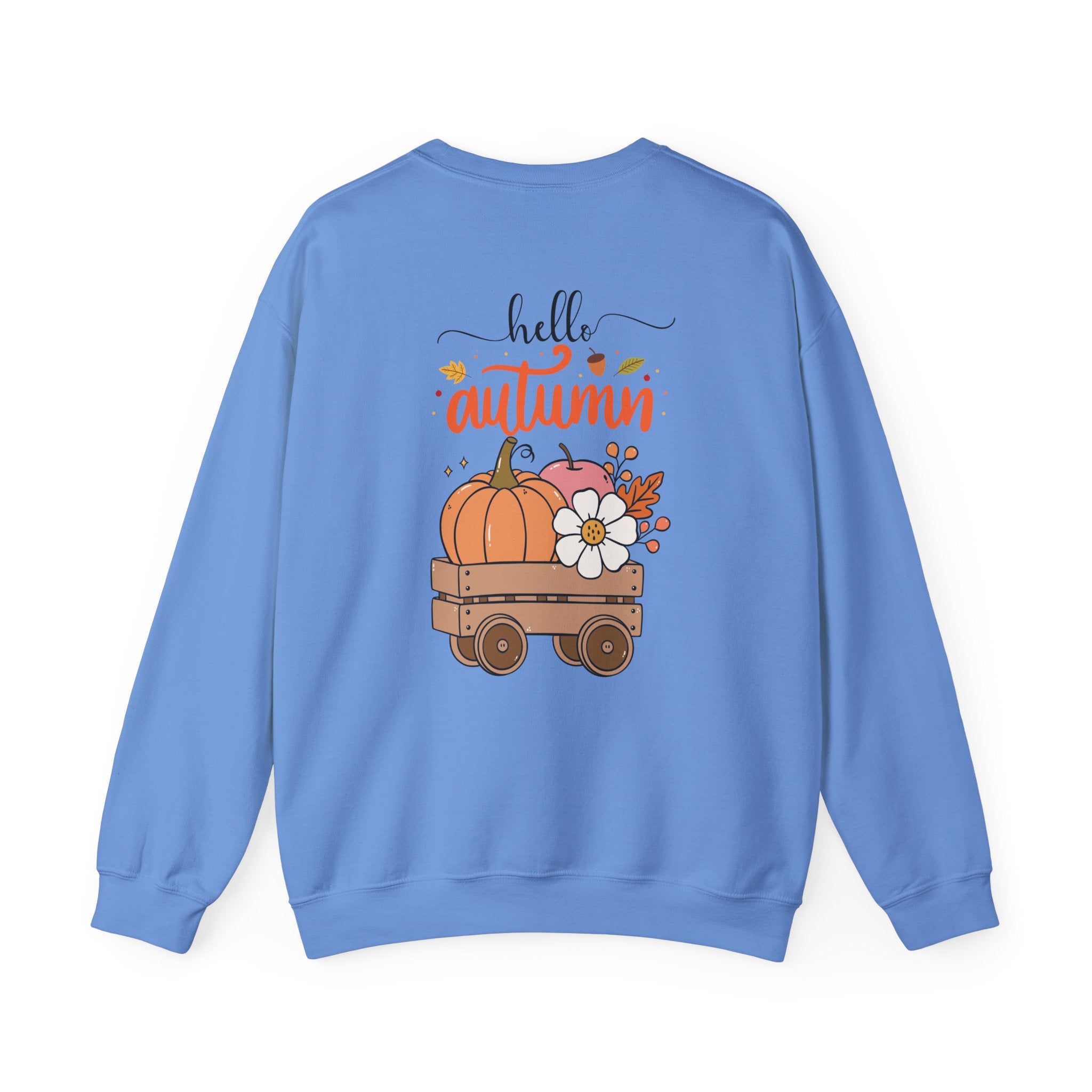 Hello Autumn Sweatshirt — Pumpkin Wagon Fall Crewneck