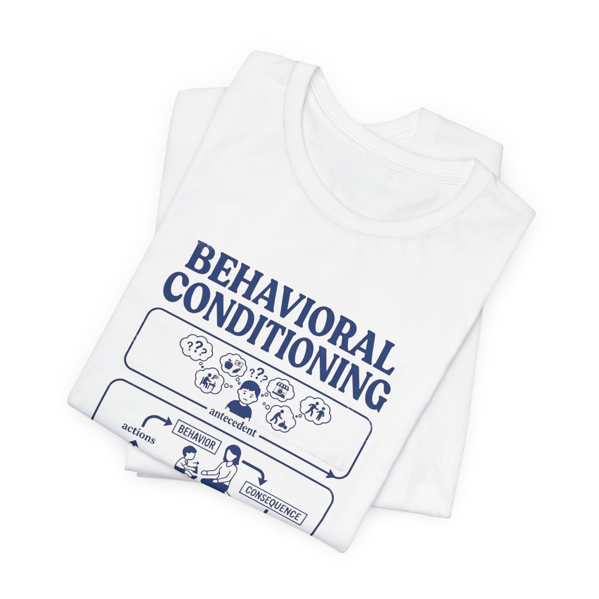 Behavioral Conditioning T‑Shirt — Observe, Measure, Reinforce (Psychology Diagram Tee)