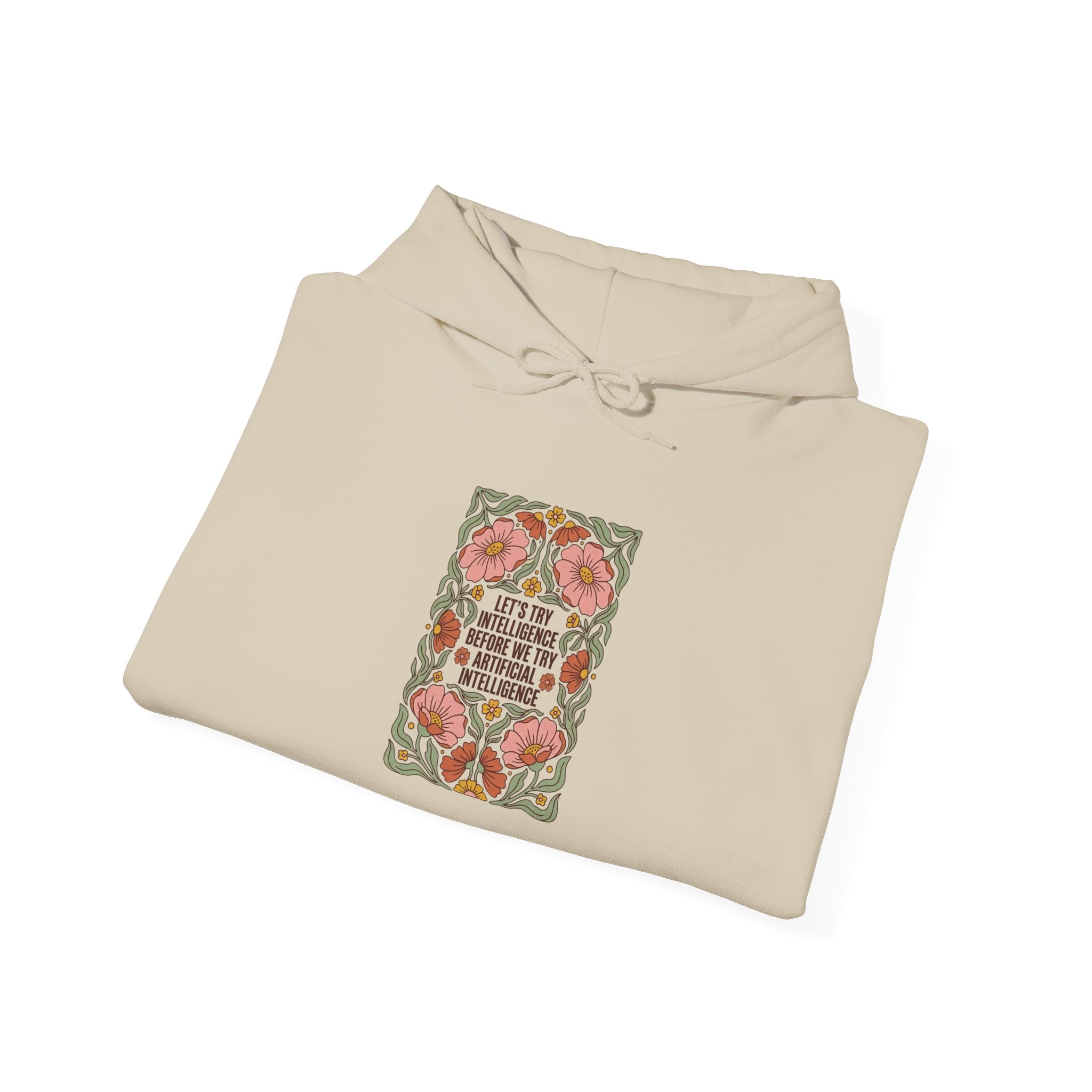 Flower try intelligence Unisex Heavy Blend™ Hooded Sweatshirt