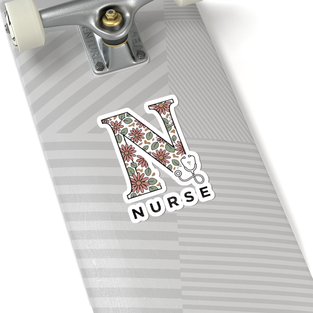 Floral N Nurse Sticker | Kiss-Cut, Retro Floral, Easy Tiger, Nurse Decal