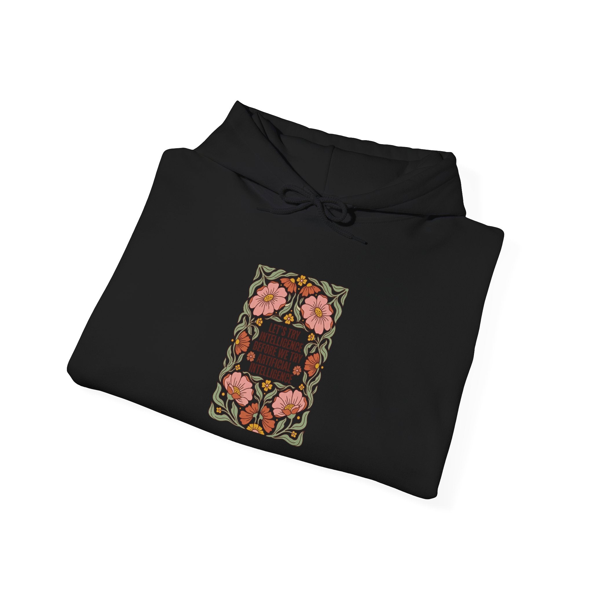 Flower try intelligence Unisex Heavy Blend™ Hooded Sweatshirt
