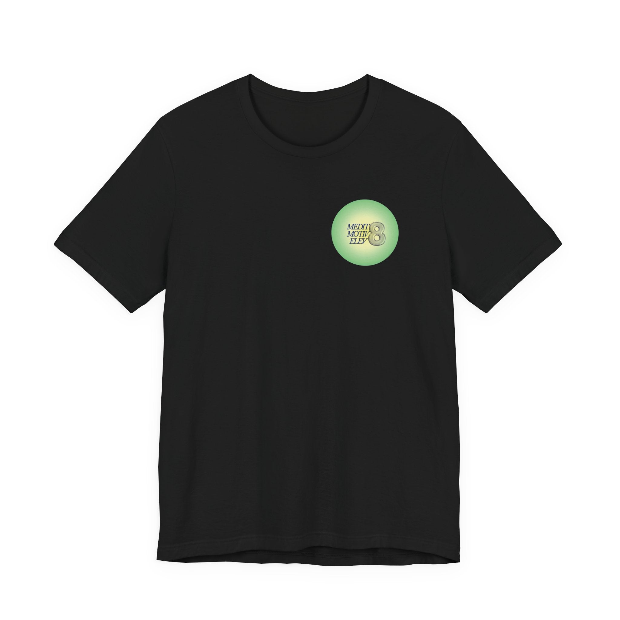 T‑Shirt — Green Circular '666' Graphic Tee with "Release what no longer serves you" Back Design