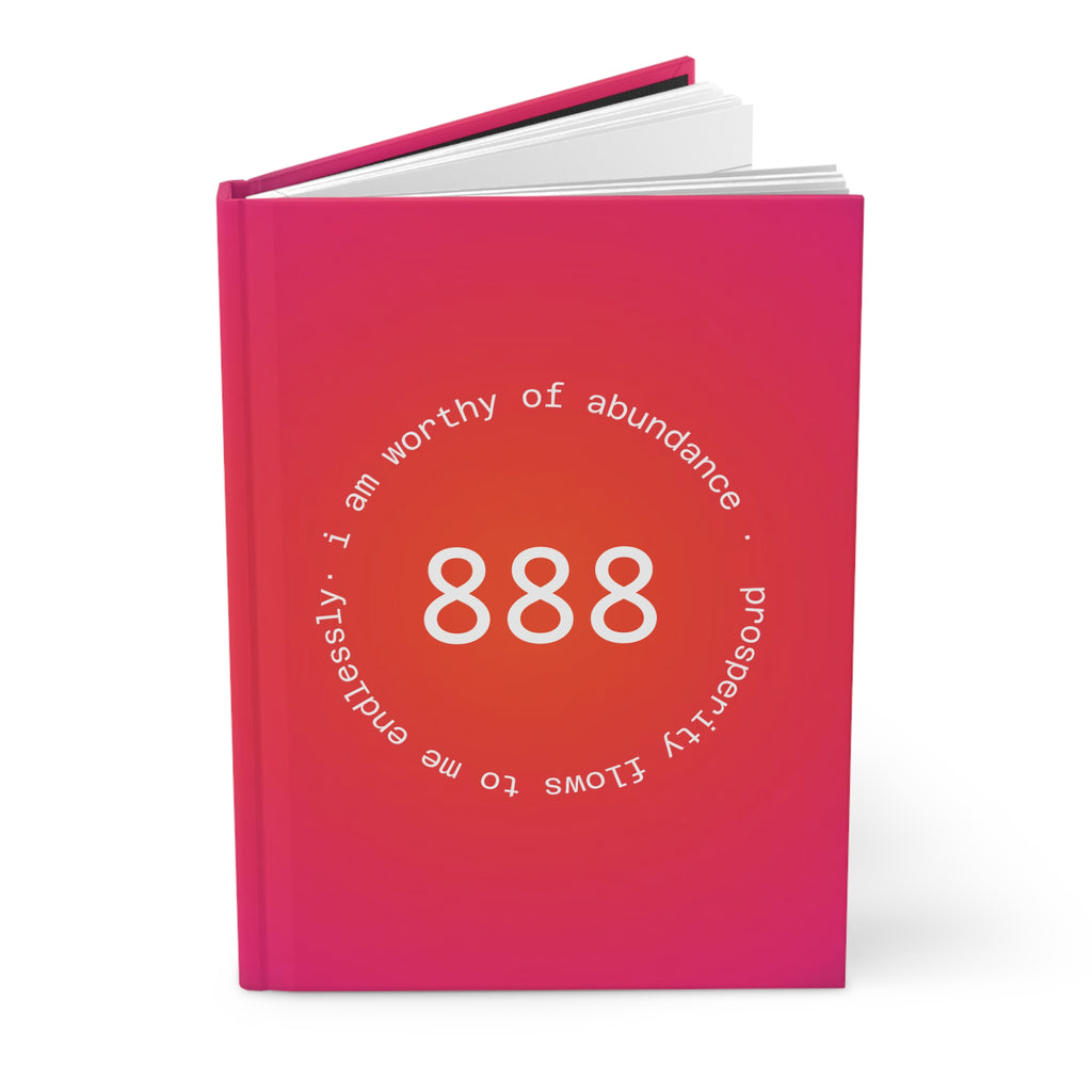 888 Abundance Journal — Hardcover Matte Gratitude & Prosperity Notebook