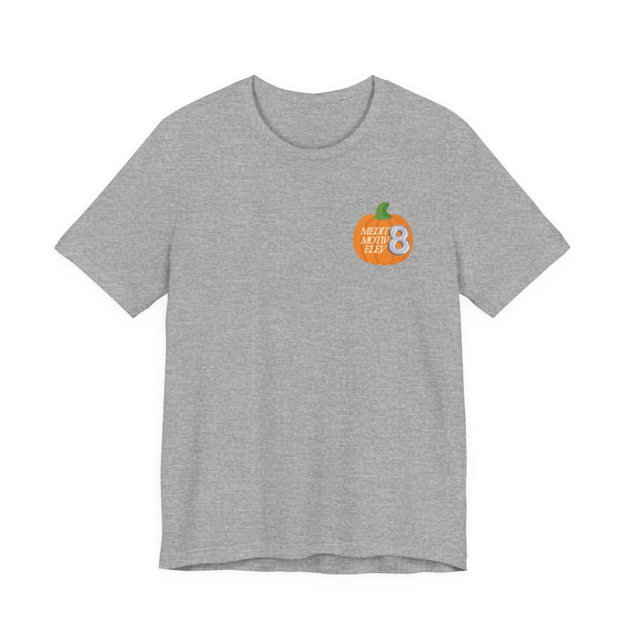 Pumpkin Spice Coffee Tee — Fall Coffee Lovers T-Shirt (Front Pumpkin Badge, Back Pumpkin Lattes)