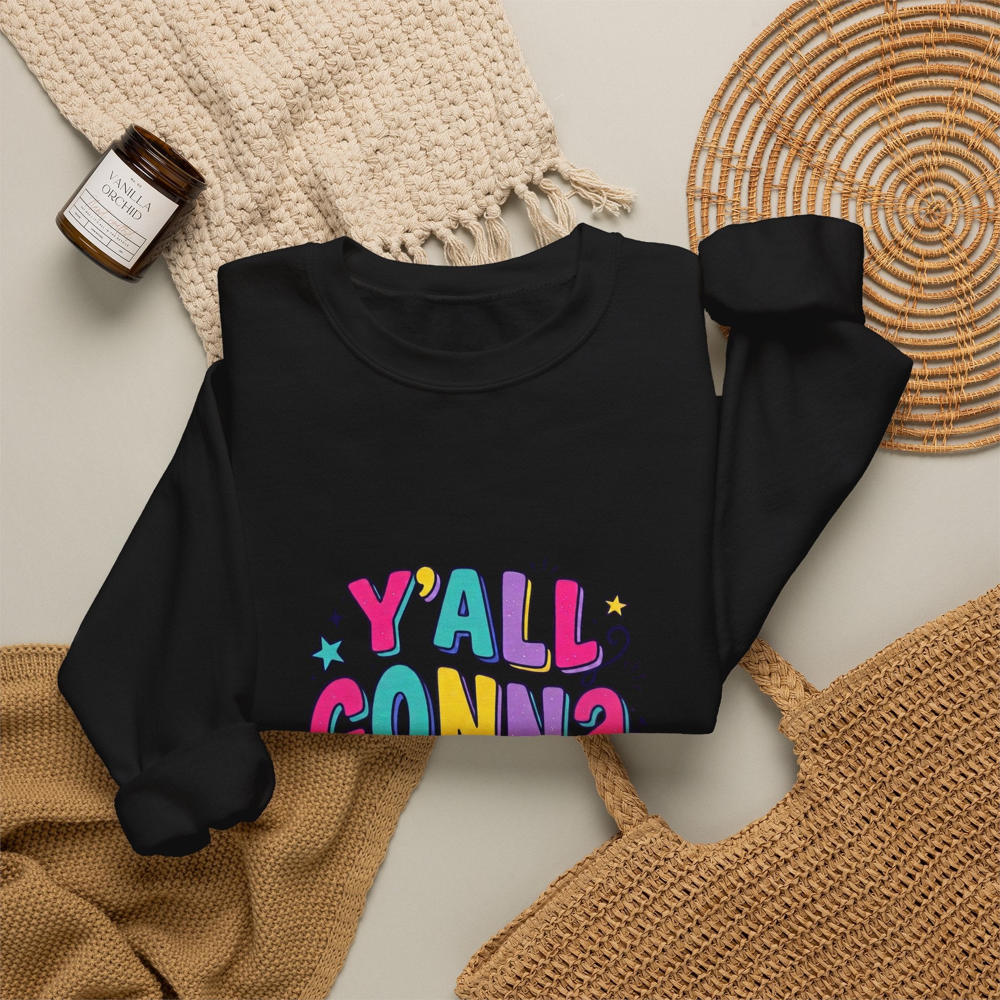 Y'all Gonna Learn Today sweatshirt | Colorful Christian faith graphic