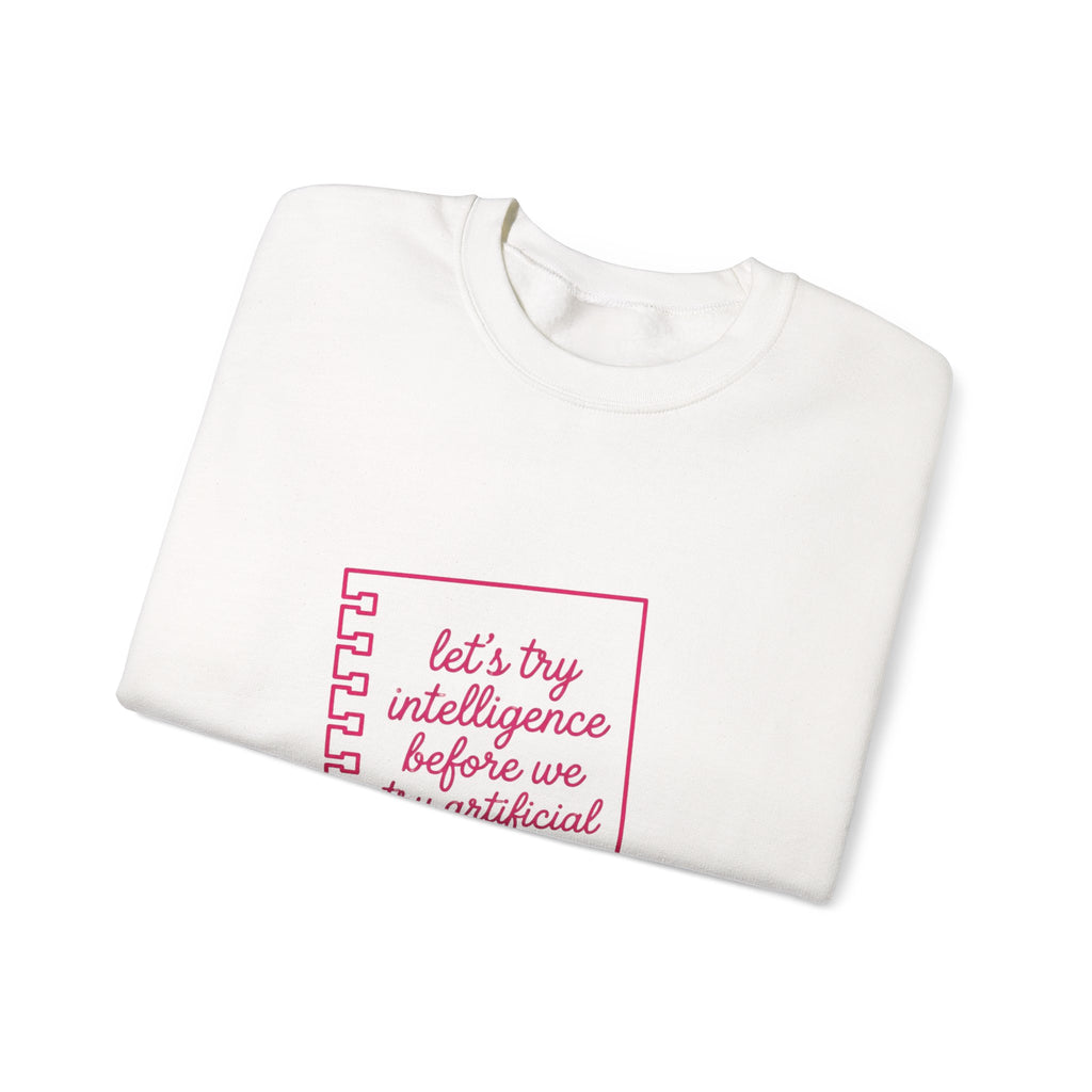 Notebook try intelligence Unisex Heavy Blend™ Crewneck Sweatshirt