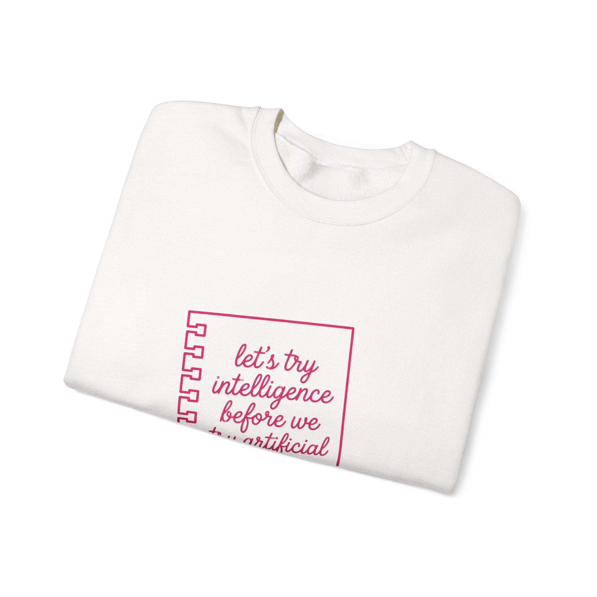 Notebook try intelligence Unisex Heavy Blend™ Crewneck Sweatshirt