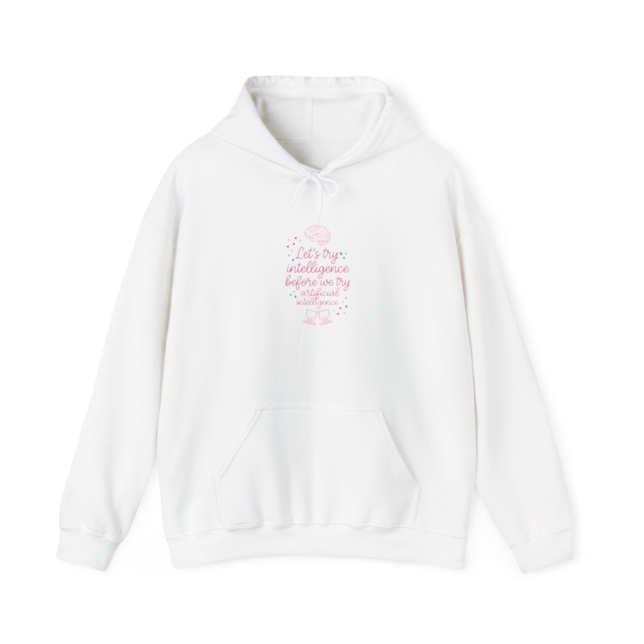 Brainy try intelligence Unisex Heavy Blend™ Hooded Sweatshirt
