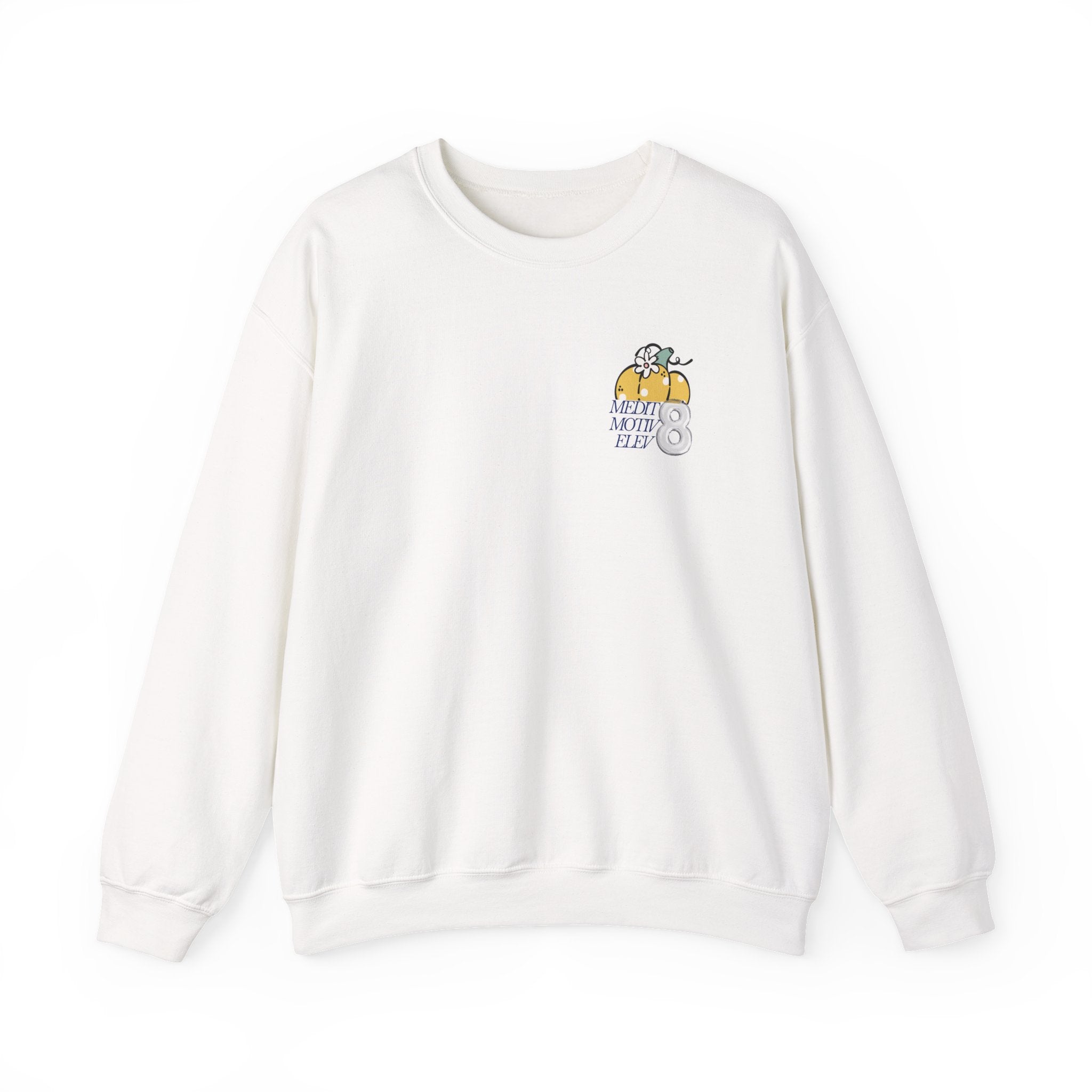 Hello Pumpkin Crewneck Sweatshirt — Cute Stacked Pumpkins Fall Sweater