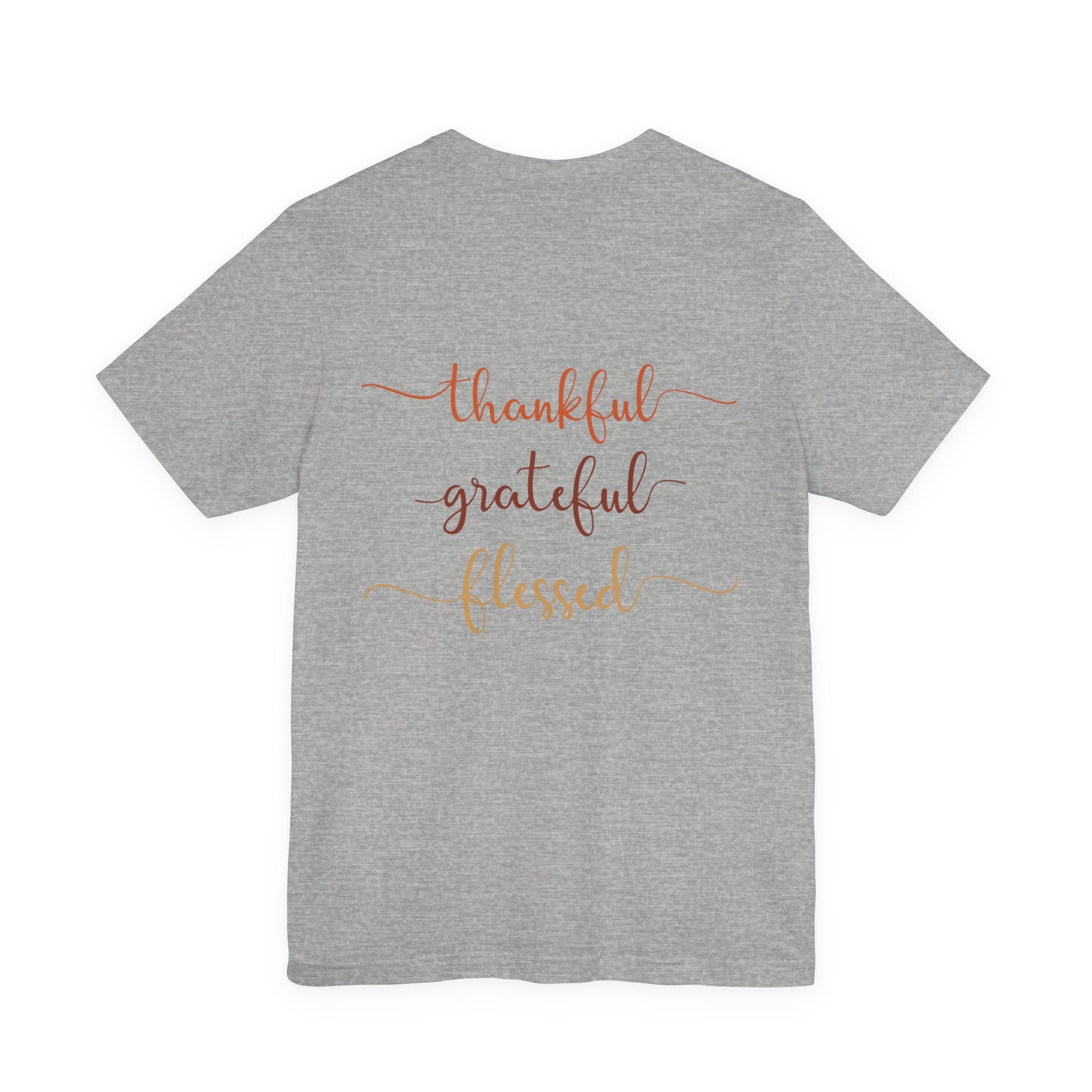Thankful Grateful Blessed Tee — Autumn Bow Fall Thanksgiving Shirt
