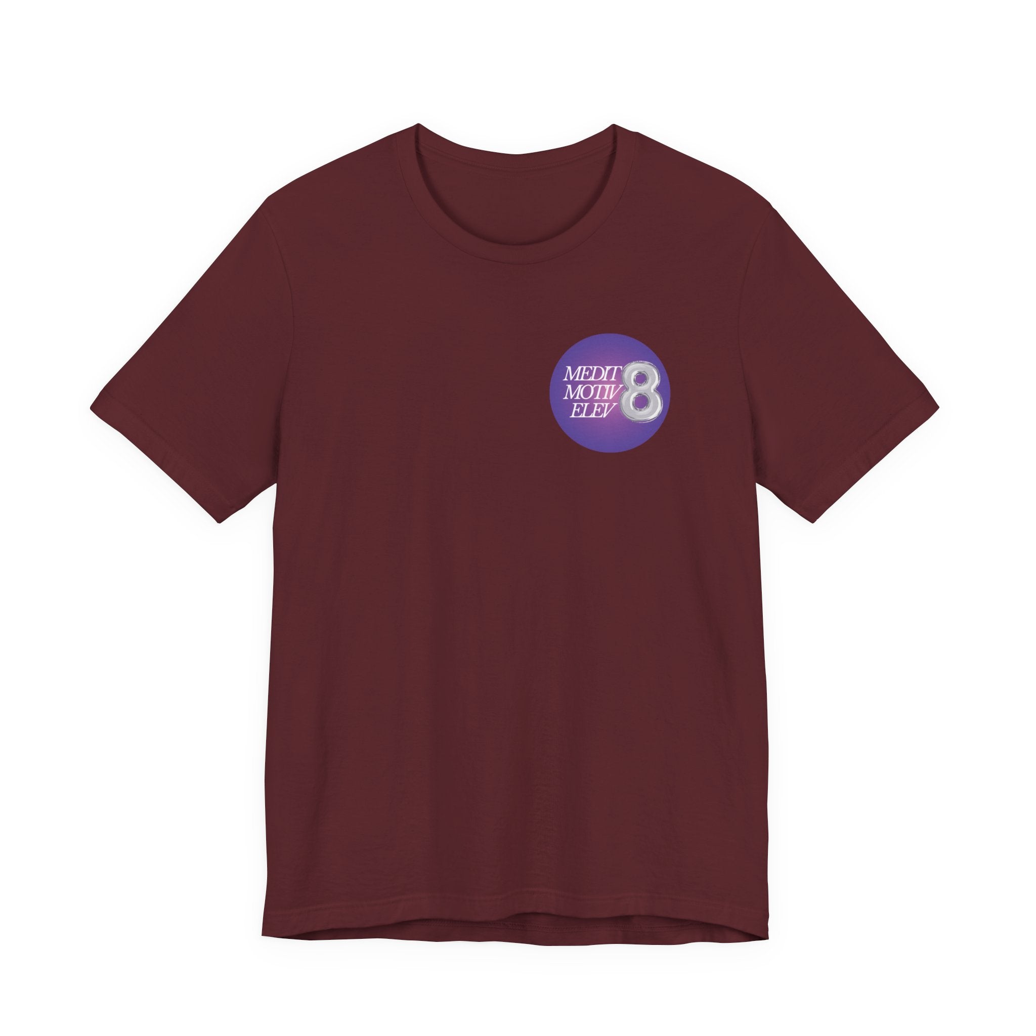 Spiritual 777 Numerology Tee – "Manifest Miracles" Purple Circle Graphic T-Shirt