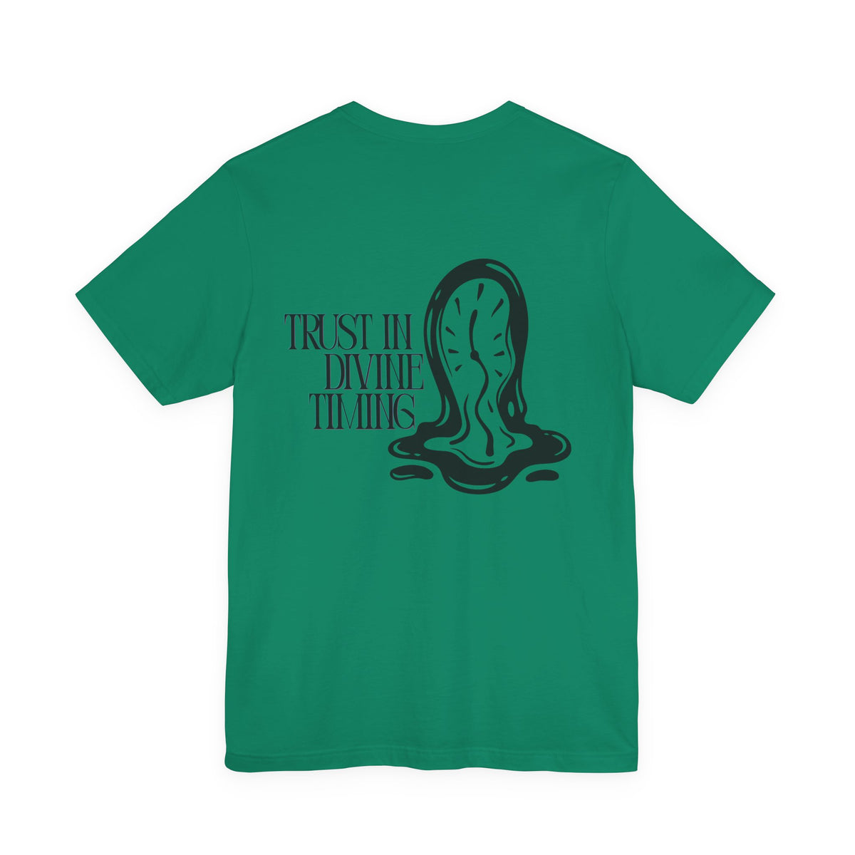 Trust In Divine Timing T-Shirt — Melting Clock Graphic Tee