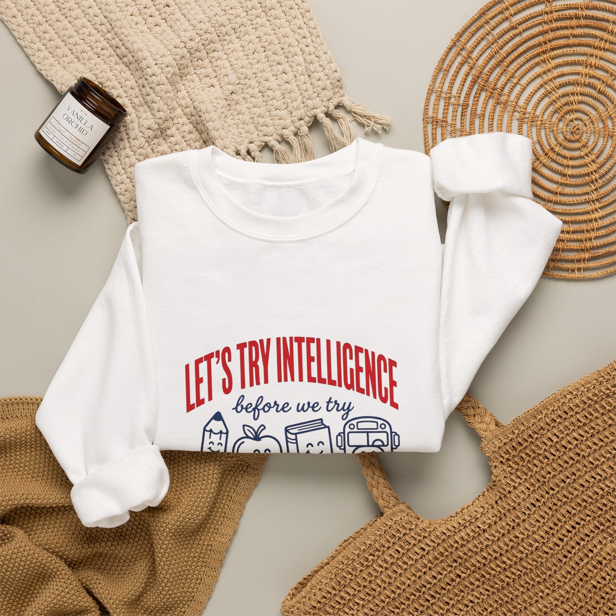 School try intelligence Unisex Heavy Blend™ Crewneck Sweatshirt