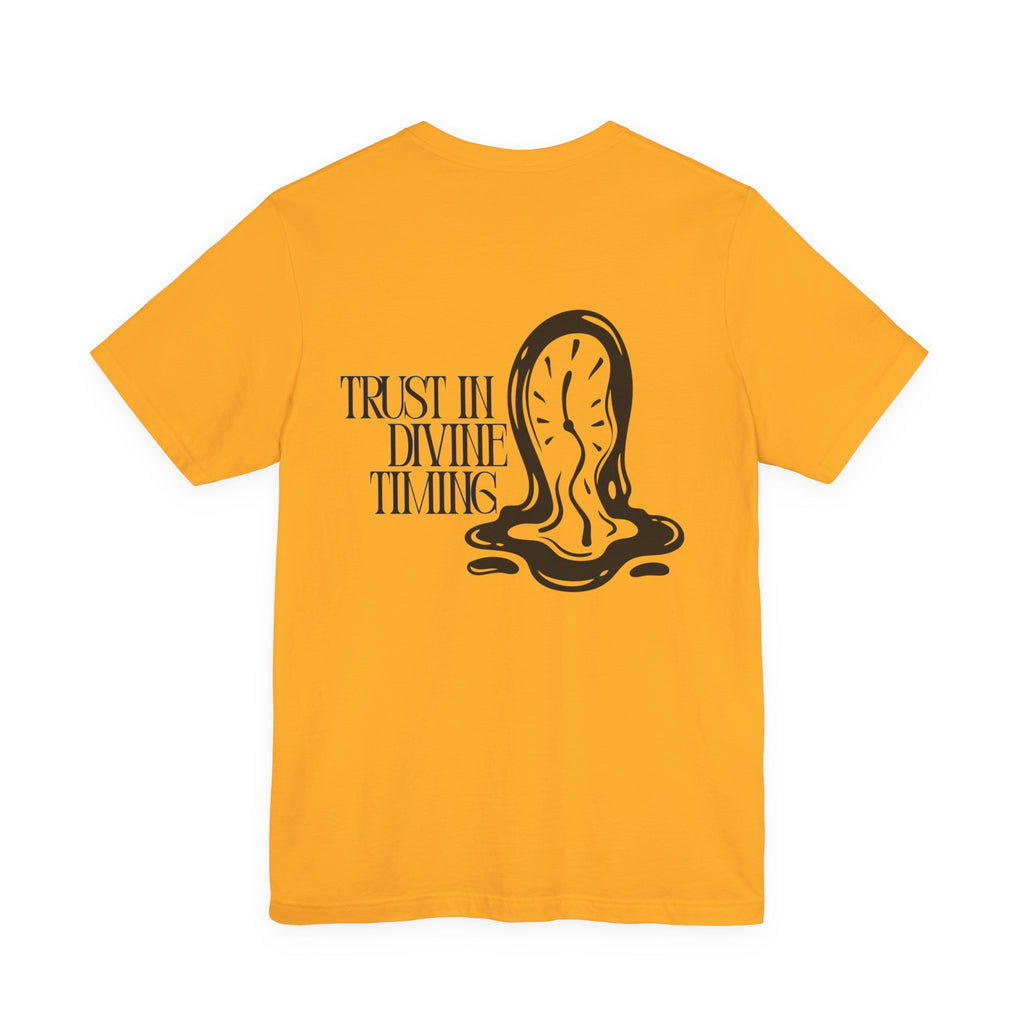 Trust In Divine Timing T-Shirt — Melting Clock Graphic Tee