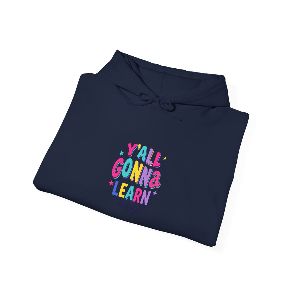 Y'all Gonna Learn hoodie | Christian rainbow scripture quote, playful faith sweatshirt