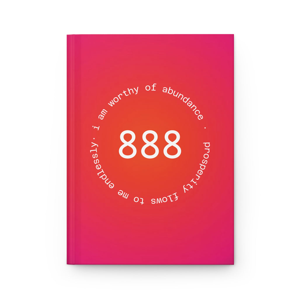 888 Abundance Journal — Hardcover Matte Gratitude & Prosperity Notebook