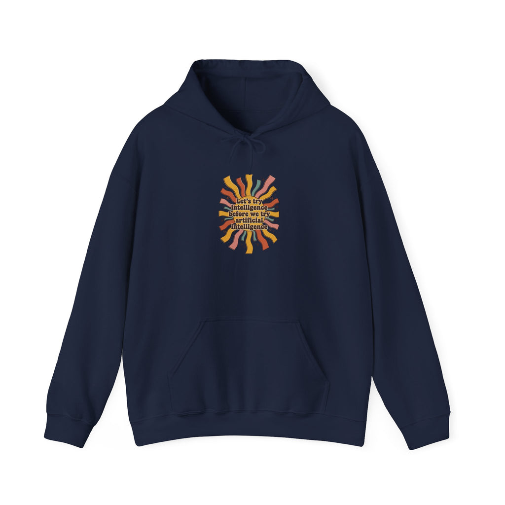 Groovy try intelligence  Unisex Heavy Blend™ Hooded Sweatshirt