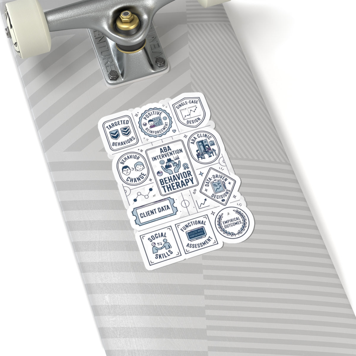 ABA Behavior Therapy Sticker Sheet — Kiss-Cut Therapeutic Icons for Clinicians & Students