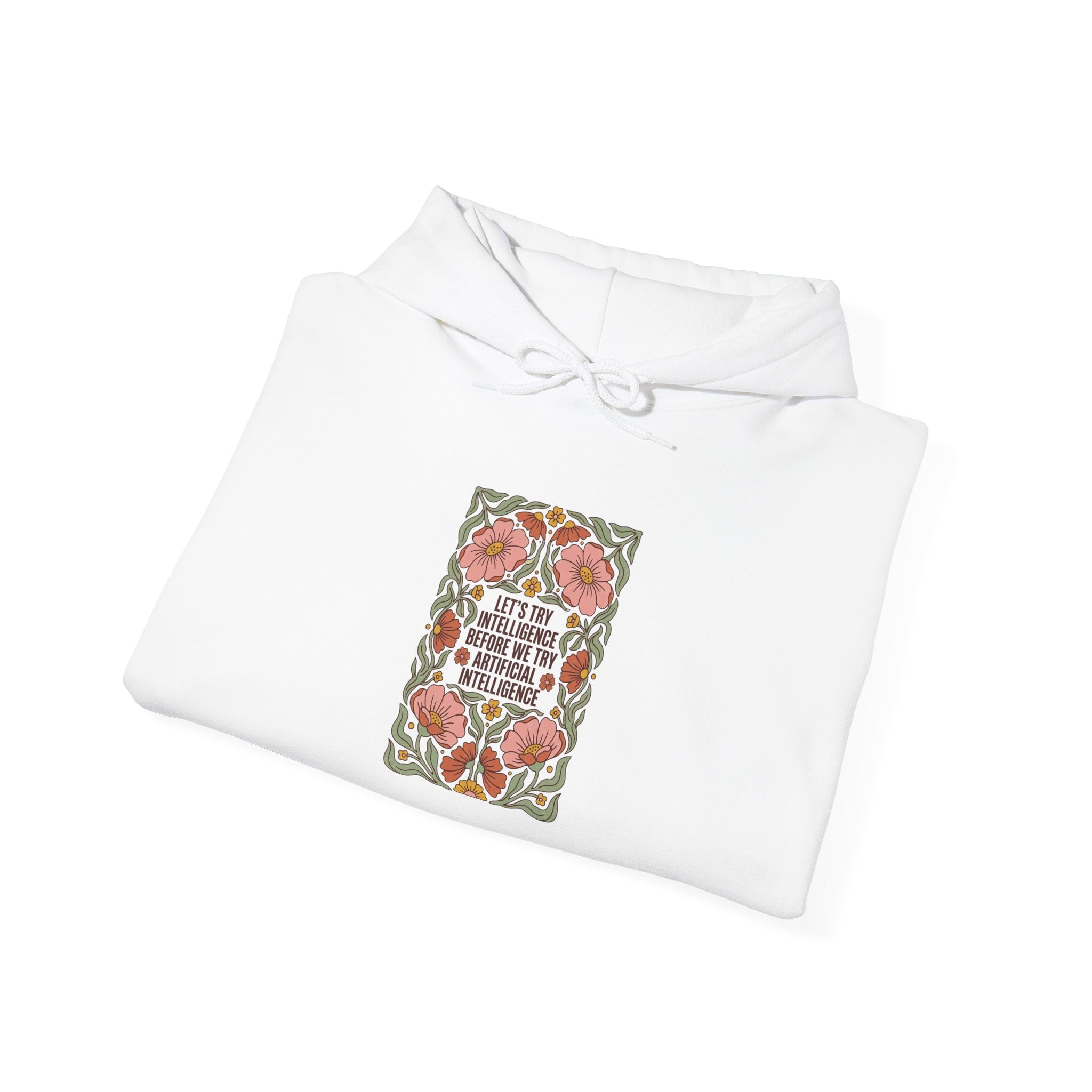 Flower try intelligence Unisex Heavy Blend™ Hooded Sweatshirt