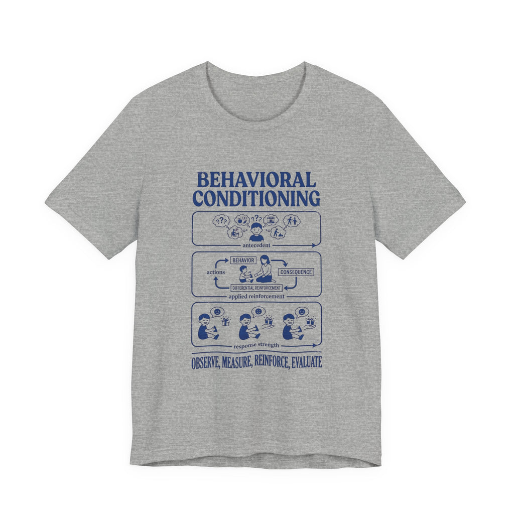 Behavioral Conditioning T‑Shirt — Observe, Measure, Reinforce (Psychology Diagram Tee)