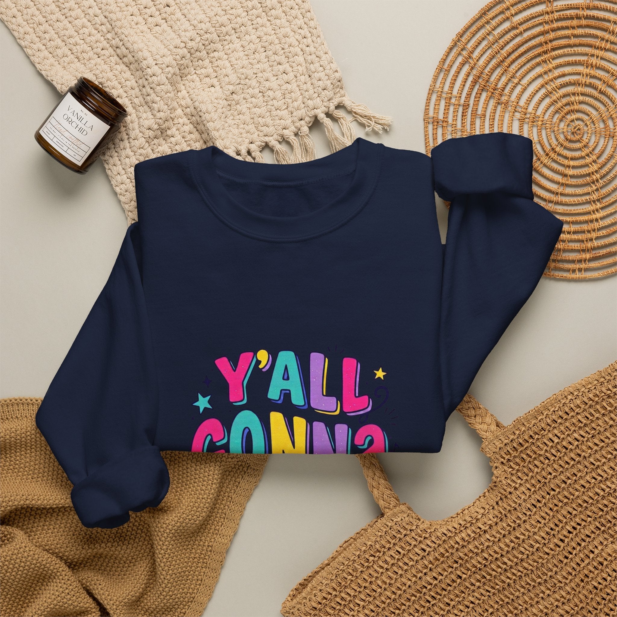 Y'all Gonna Learn Today sweatshirt | Colorful Christian faith graphic