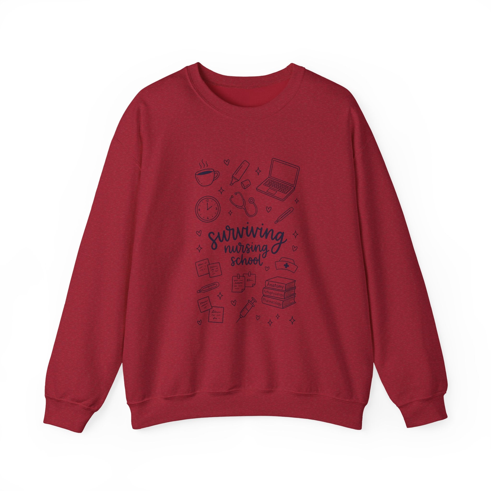 Surviving Nursing School Sweatshirt — Nursing Student Crewneck