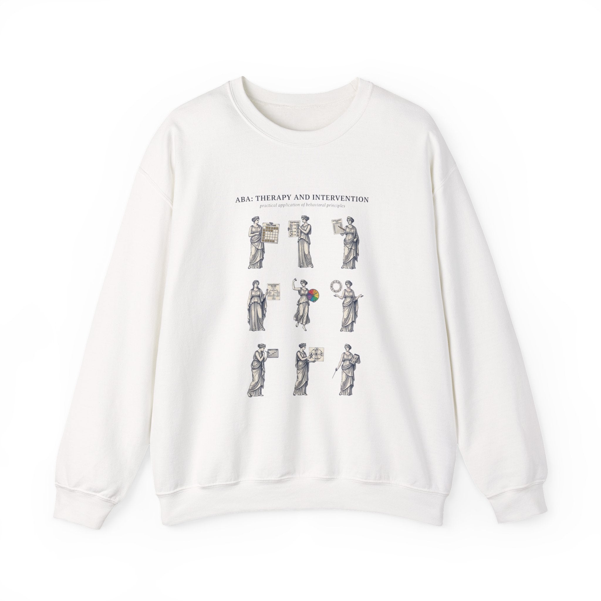 Classical Greek Statues Crewneck Sweatshirt | Mythcore, Dark Academia
