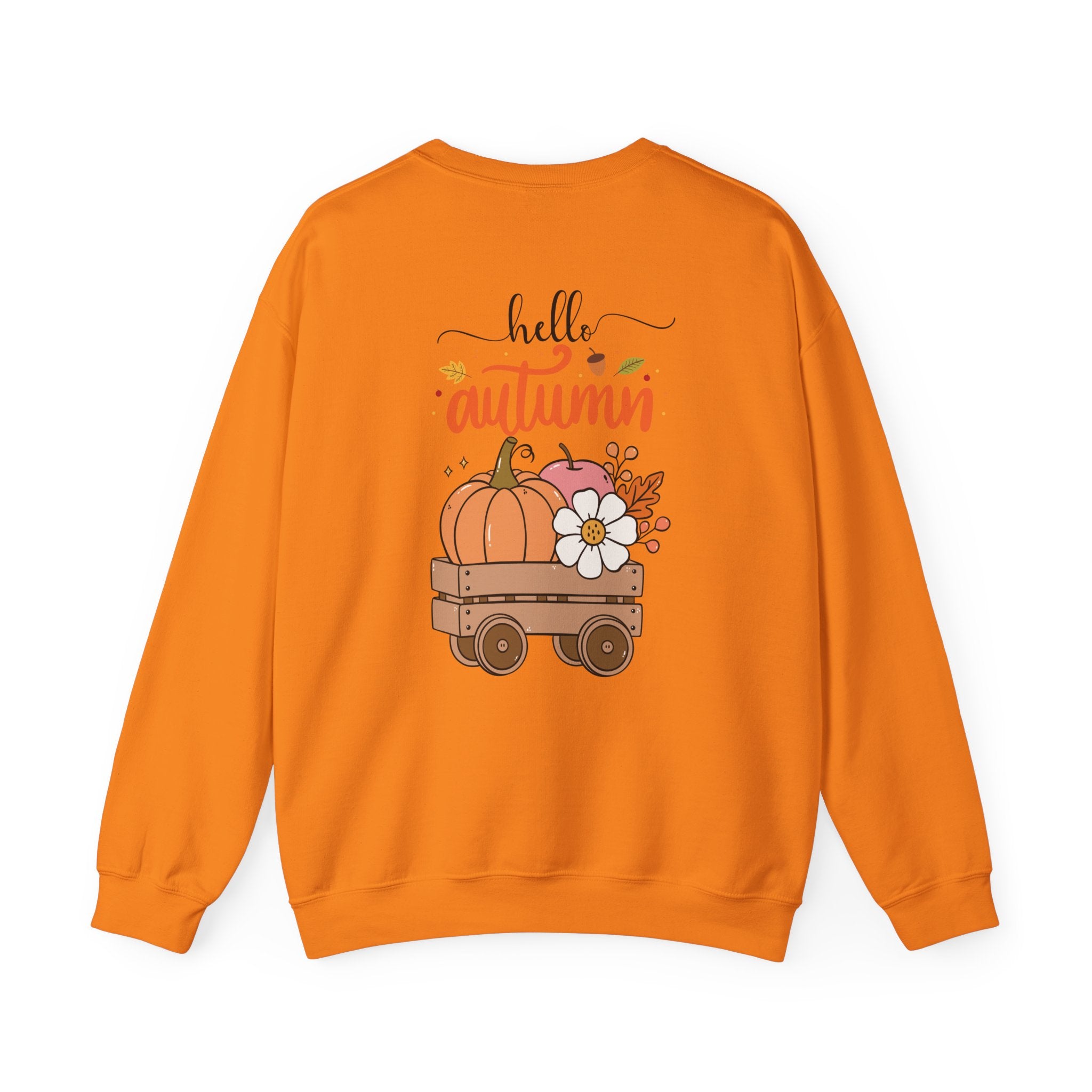 Hello Autumn Sweatshirt — Pumpkin Wagon Fall Crewneck