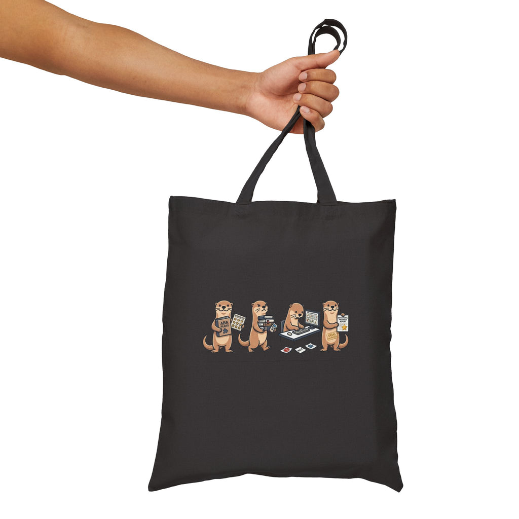Otter ABA Therapy Tote Bag — Cute Pediatric Therapy Illustration