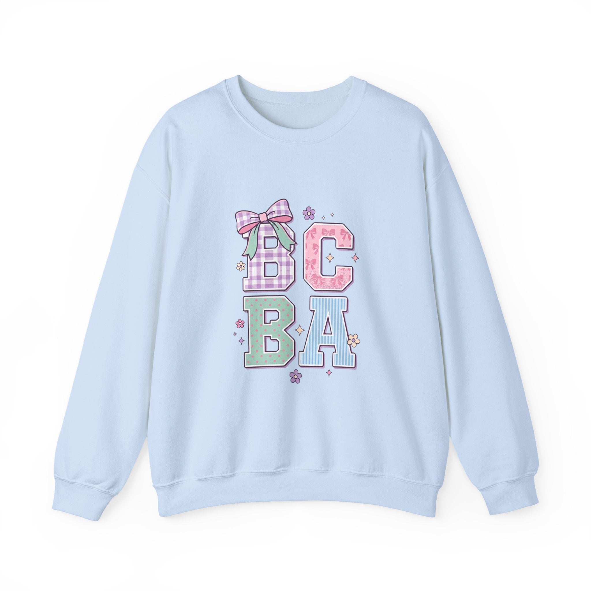 Pastel "BCBA" Pullover Hoodie | Cozy Behavior Analyst Sweatshirt Gift for BCBAs