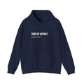 "show up" hoodie
