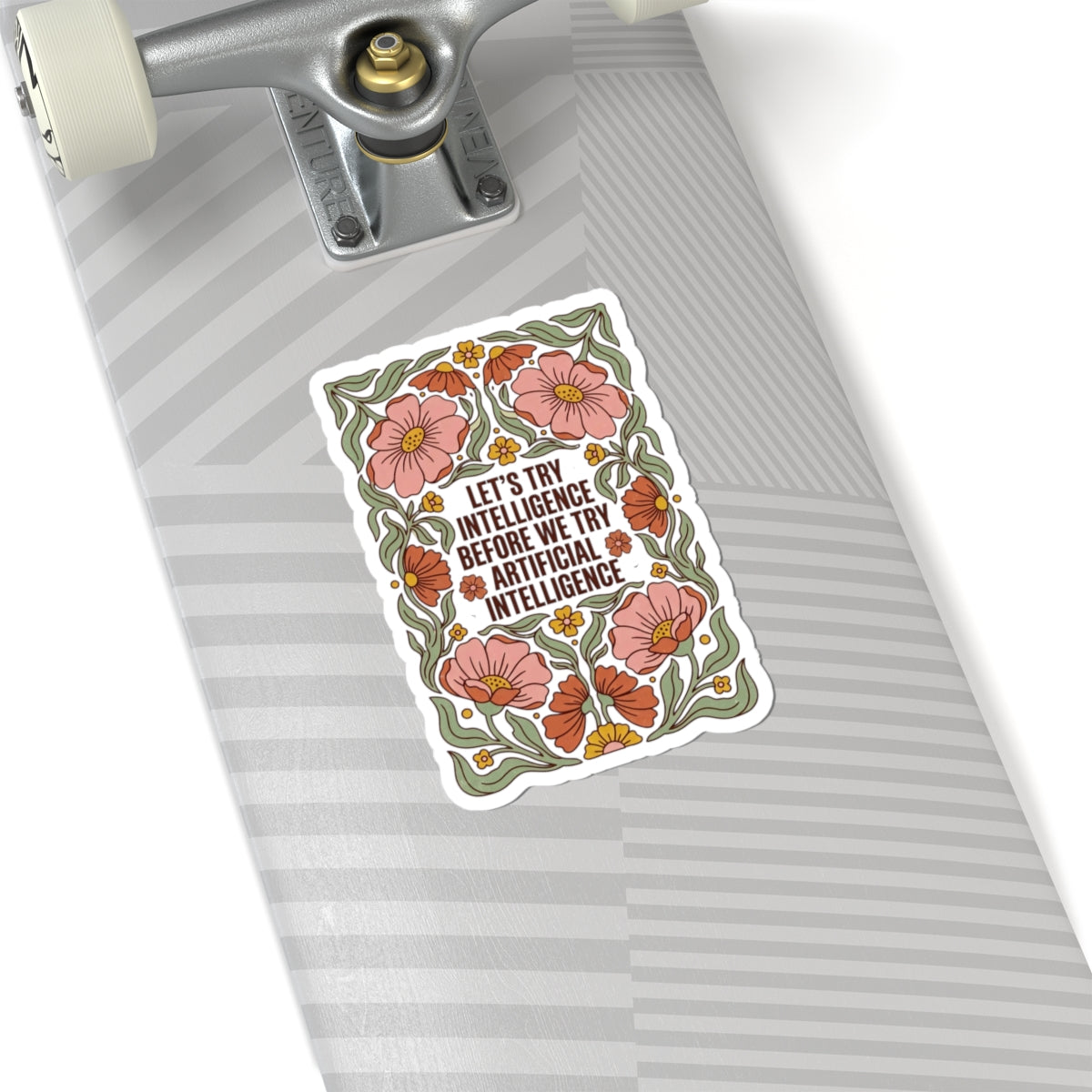 Flower try intelligence Kiss-Cut Stickers