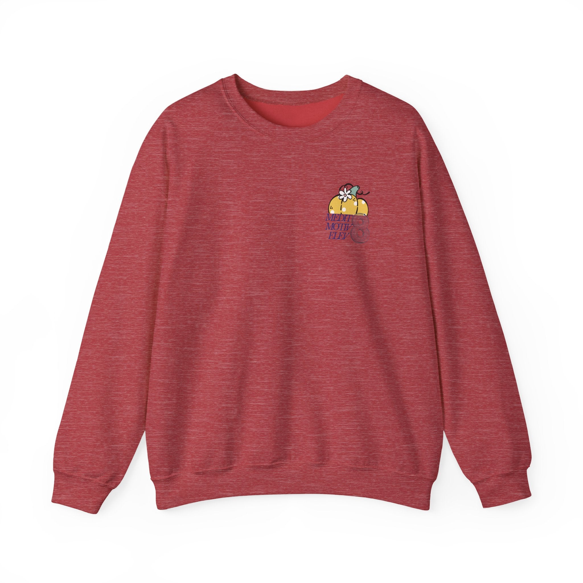 Hello Pumpkin Crewneck Sweatshirt — Cute Stacked Pumpkins Fall Sweater