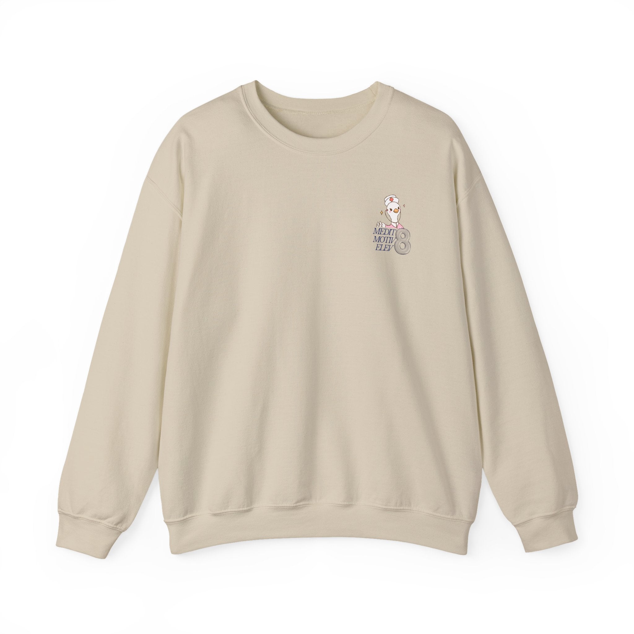 Future Nurse Crewneck Sweatshirt — Cute Pink Nurse Duck Design