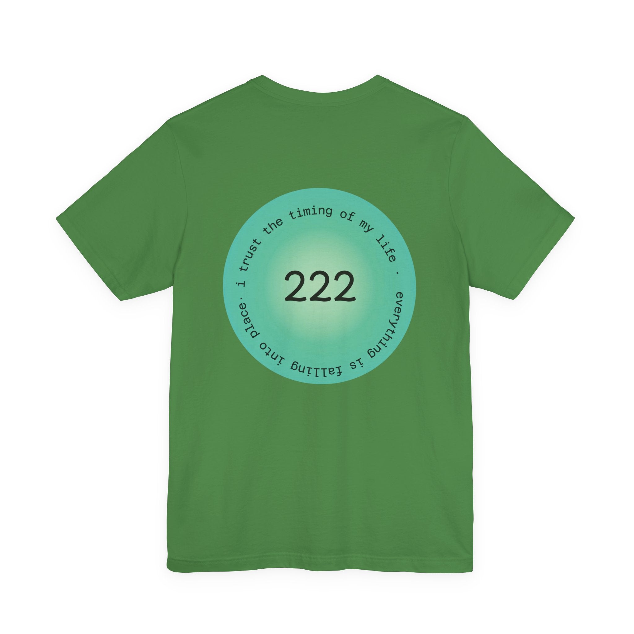 222 Angel Number T‑Shirt — Trust the Timing of My Life Spiritual Tee