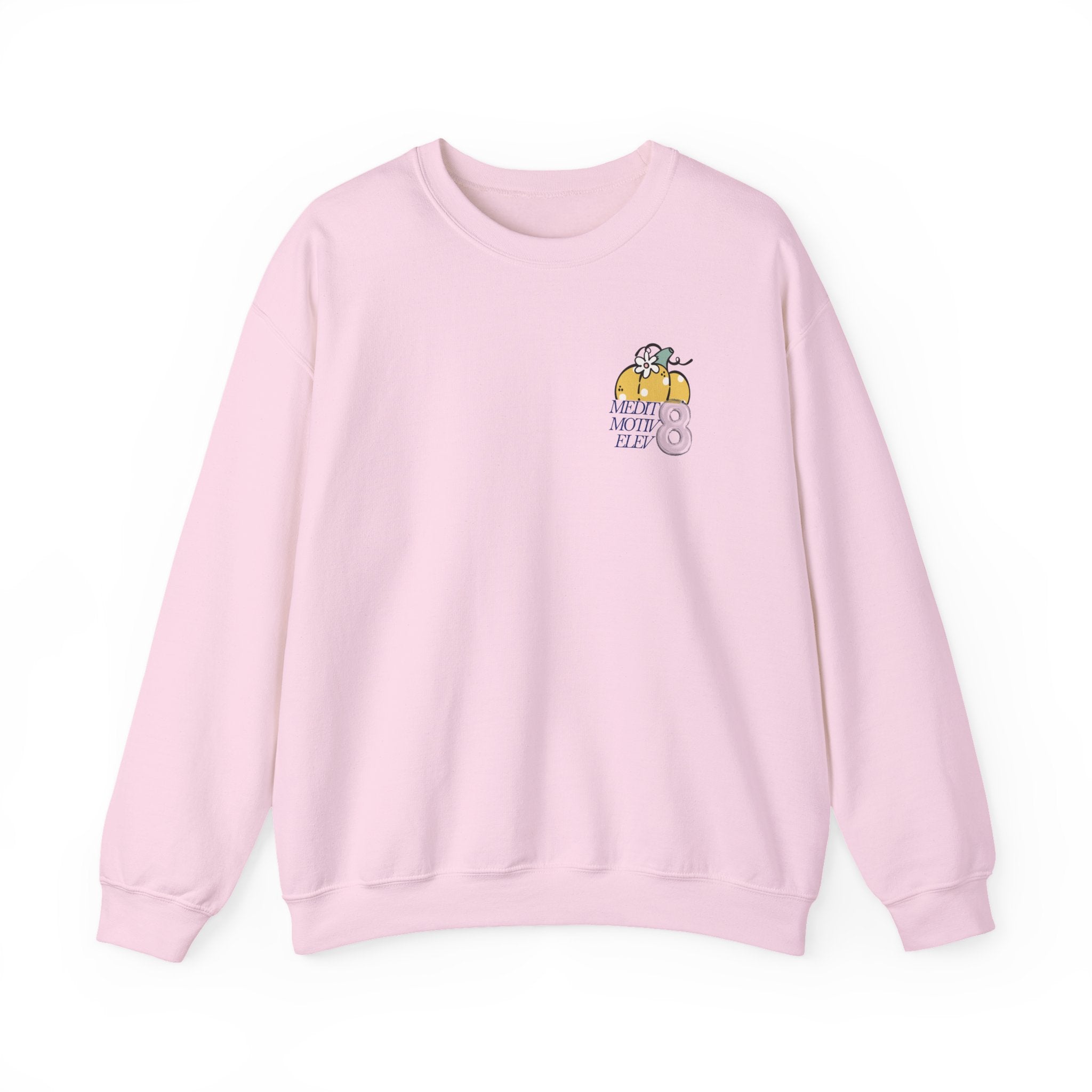 Hello Pumpkin Crewneck Sweatshirt — Cute Stacked Pumpkins Fall Sweater