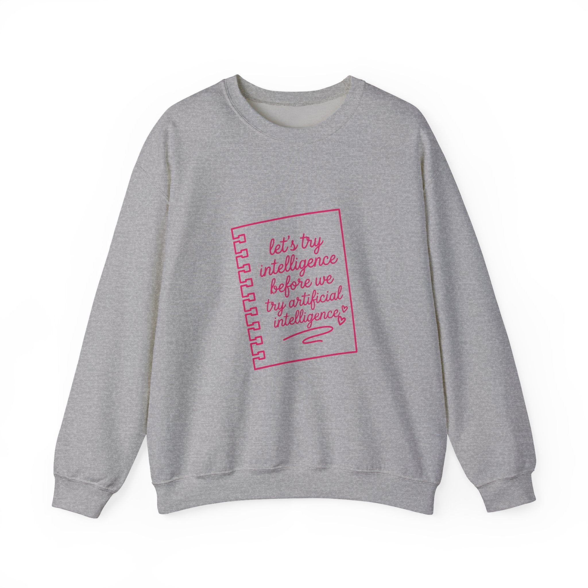 Notebook try intelligence Unisex Heavy Blend™ Crewneck Sweatshirt