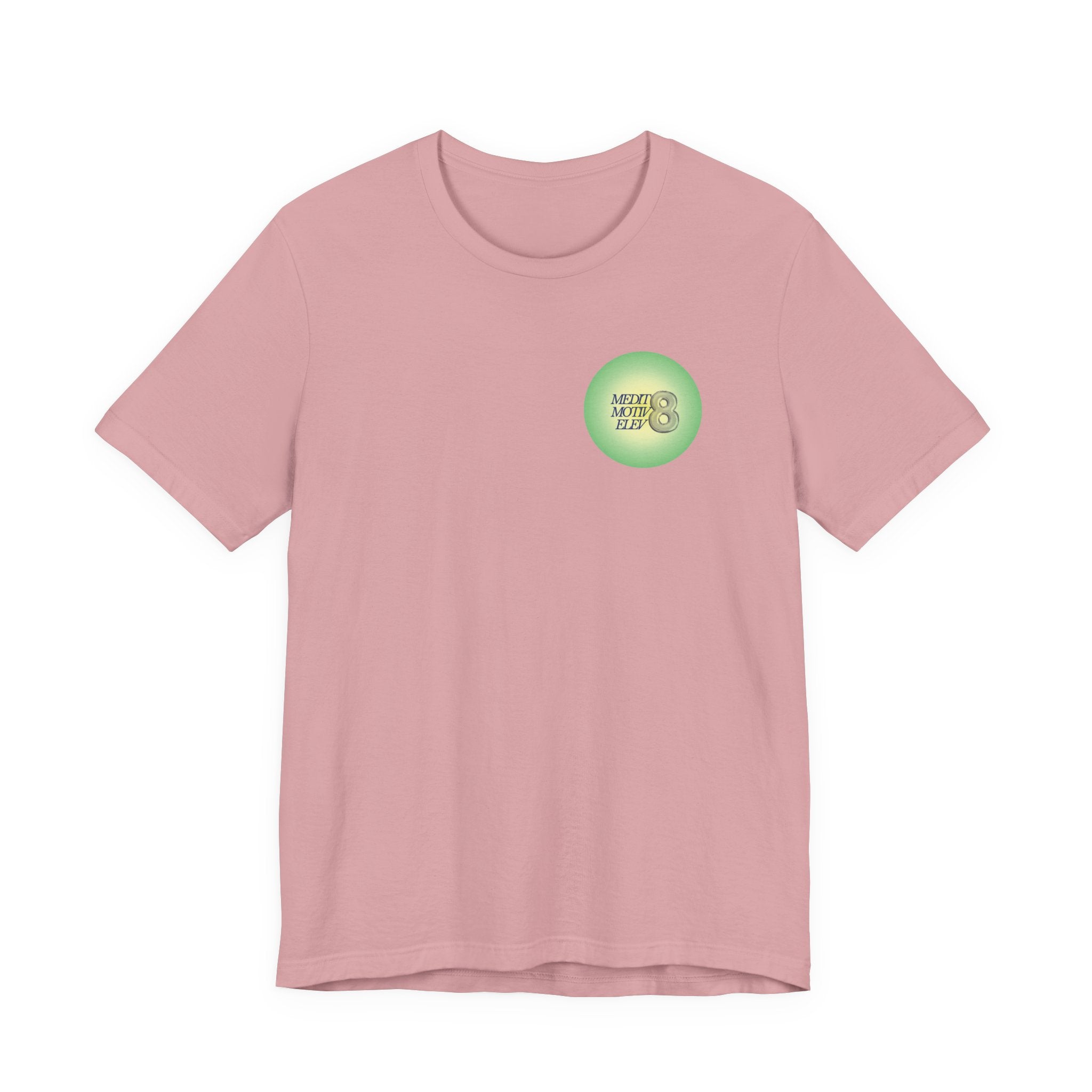T‑Shirt — Green Circular '666' Graphic Tee with "Release what no longer serves you" Back Design
