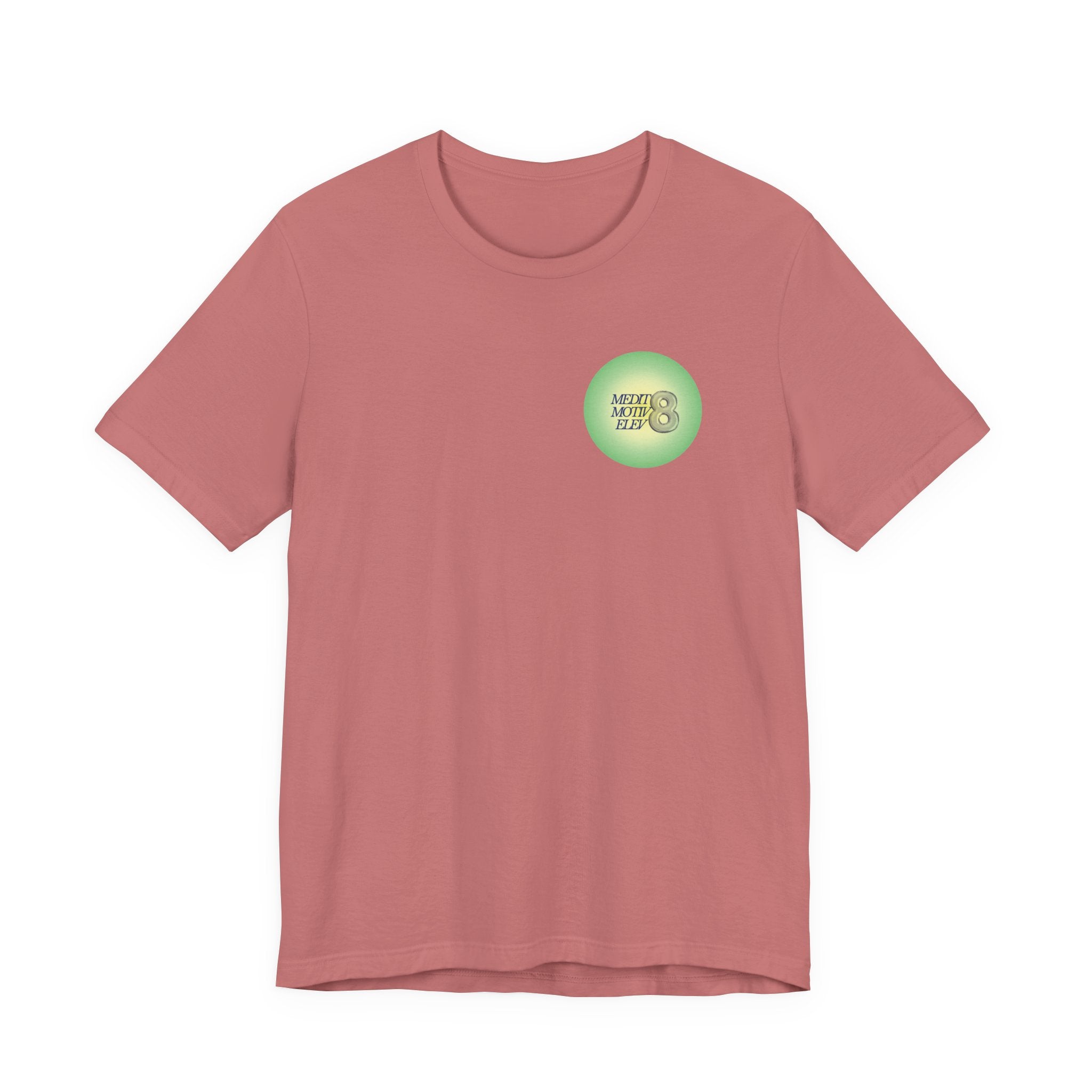 T‑Shirt — Green Circular '666' Graphic Tee with "Release what no longer serves you" Back Design