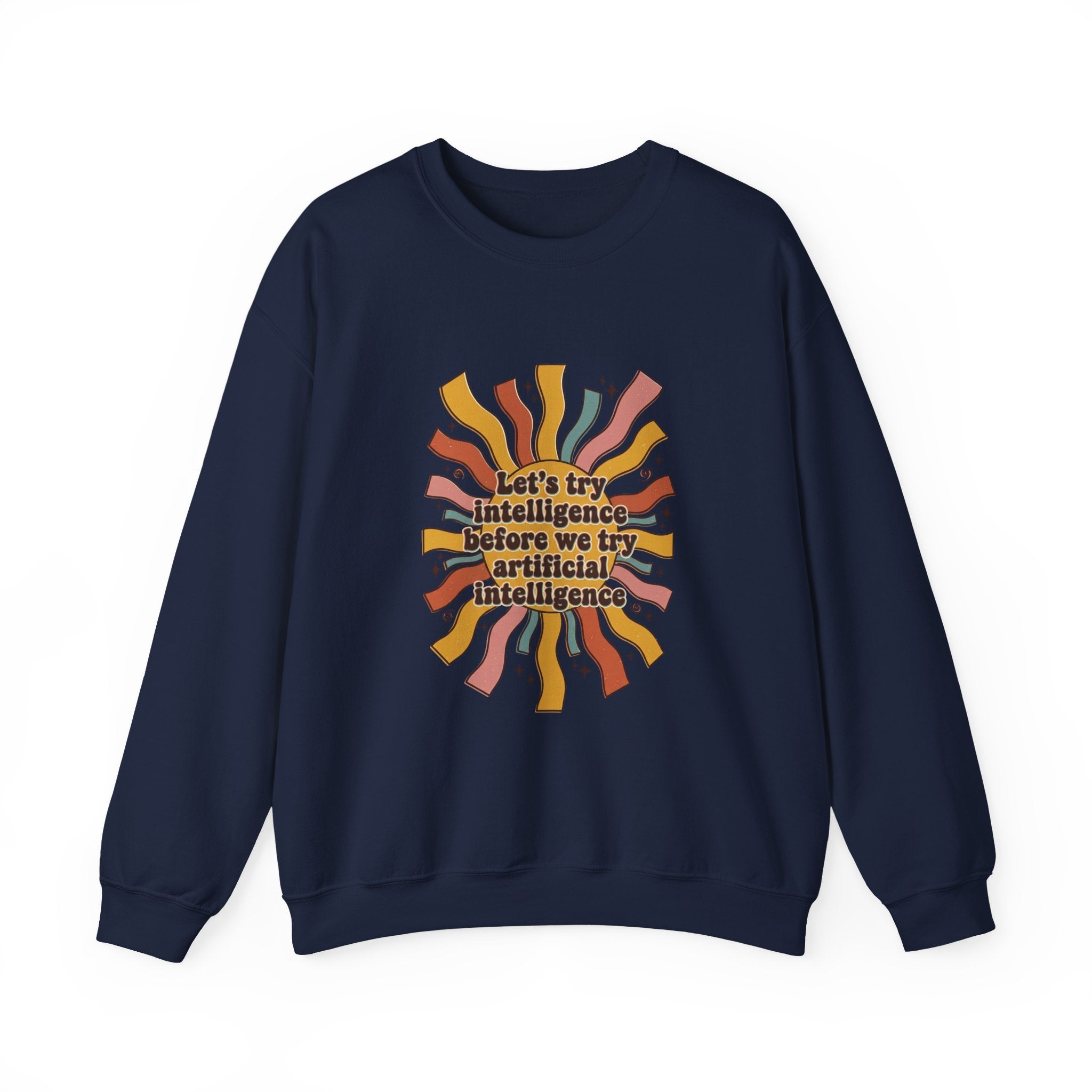 Groovy try intelligence Unisex Heavy Blend™ Crewneck Sweatshirt