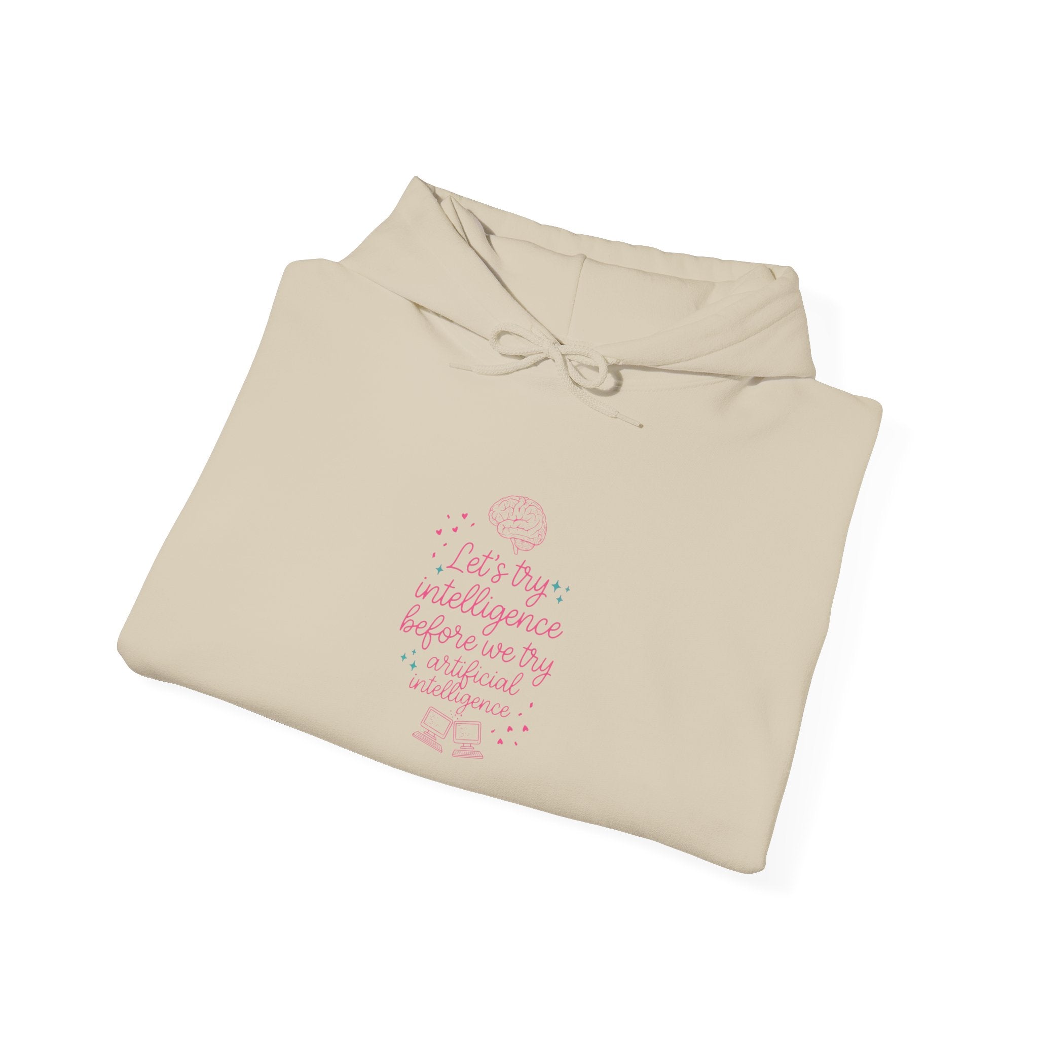 Brainy try intelligence Unisex Heavy Blend™ Hooded Sweatshirt
