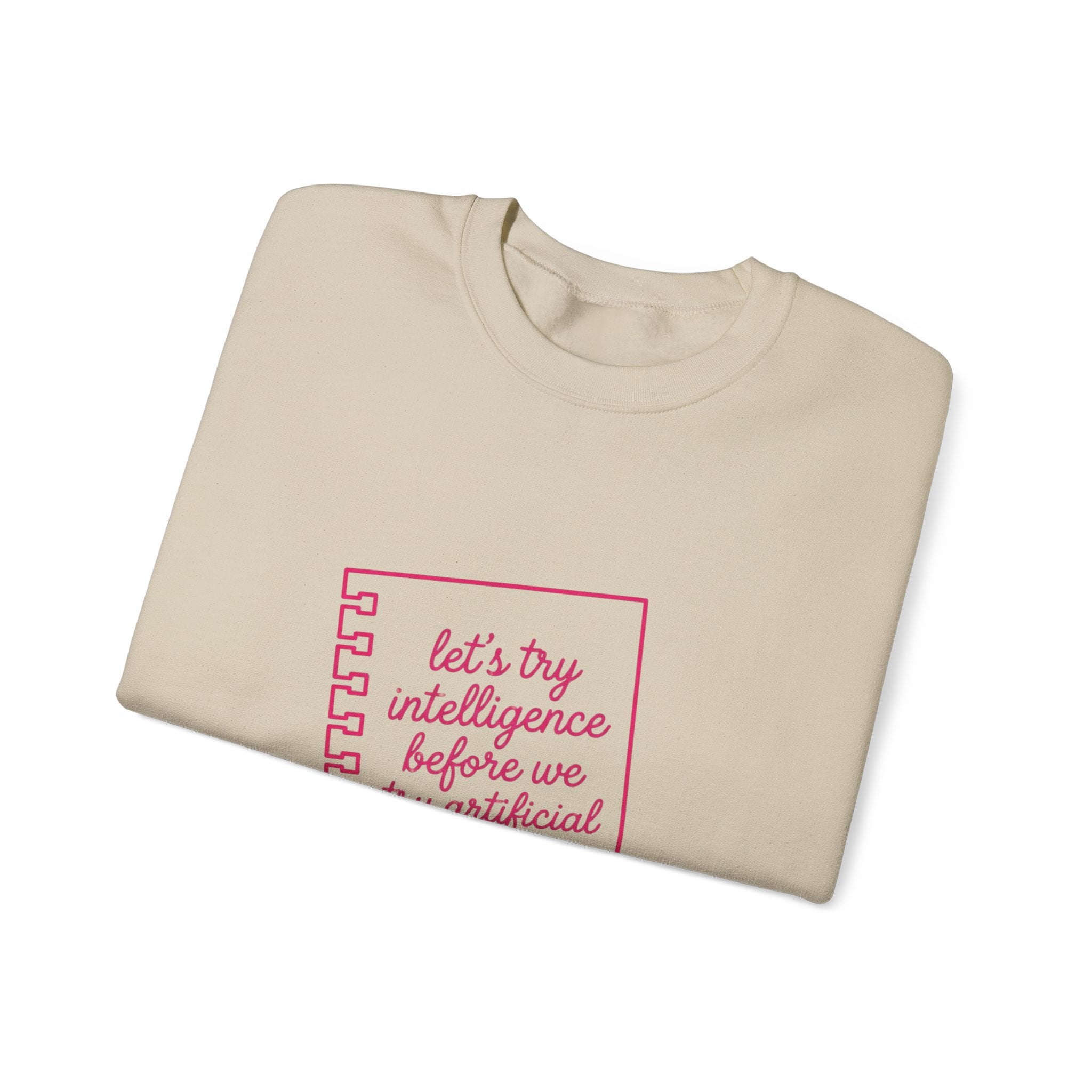 Notebook try intelligence Unisex Heavy Blend™ Crewneck Sweatshirt